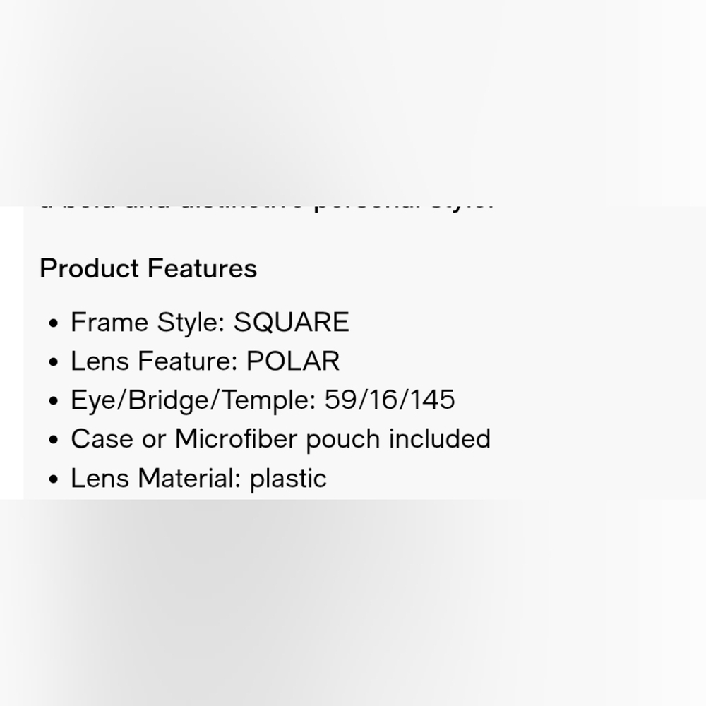 Versace Black/Grey Rectangular Polarized Sunglass… - image 4